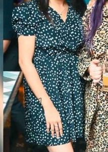 Polka Dot Mini black Dress