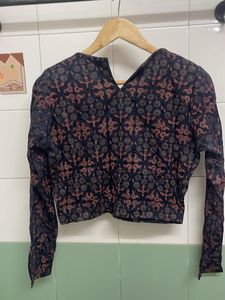 Embellished Crop Blouse
