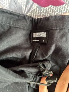 Black Wide Leg Cargo Pants