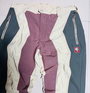 Retro Color Block Ski Pants
