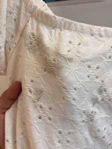 Chic White Broderie Anglaise Dress
