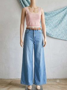 High Waisted Wide Leg Jeans