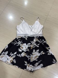 Chic Floral Print Mini play suit