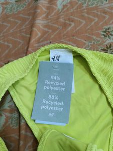 Textured Lime Green Bikini Bottom