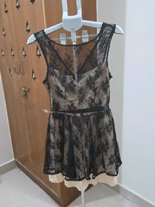 Elegant Lace Sheer Dress