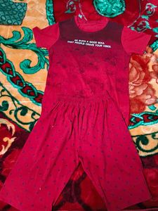Cotton T-shirt And Short Set