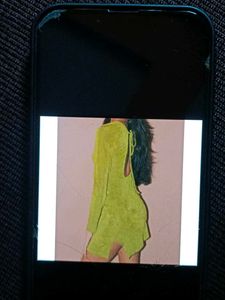 Lime Green Long Sleeve Tunic Top