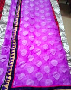 Beautiful banarsi style Purple Saree