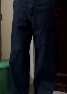 Classic vintage Blue Denim Wide Leg Pants