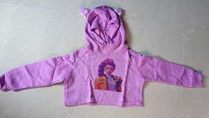 🇯🇵Cute Purple Cropped Hoodie with Ears