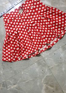 Cute Red Polka Dot Skirt