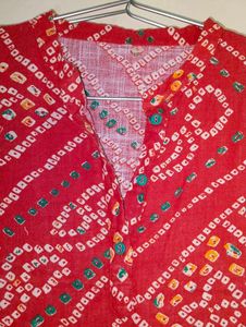 Rajasthani Bandhani print kurti