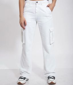 White Cargo Pants