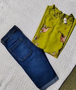 New Branded Top And Shorts For Girls
