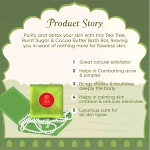 KHADI ESSENTIALS Tea Tree &amp; Burnt Sugar Soap