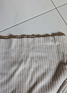 Relaxed Ribbed Wide Leg Pants