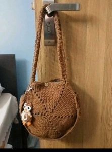 Handmade Crochet Owl Bag