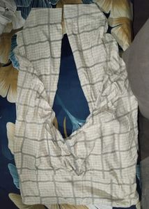 Elegant Black Kurta with White Print