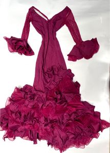 Stunning Ruffled Ethnic Gown