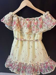 Chic Ruffled Floral Dress