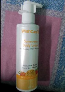 Wishcare Sunscreen Body Lotion