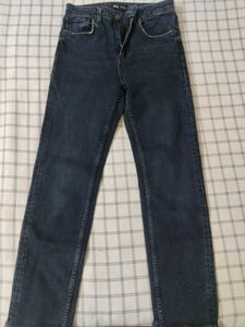 ZARA Dark Wash Straight Leg Jeans
