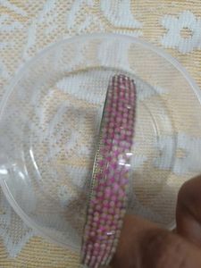 Sparkling Pink Stone Bangle
