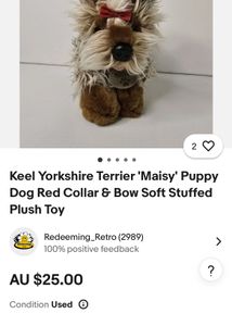 Keel Yorkshire Terrier 'Maisy' Puppy Dog Red