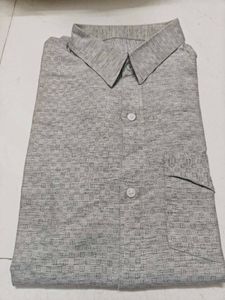 Classic Grey Textured Shirt