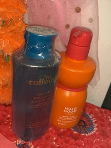 2x Body Washes - "m caffeine" & "Hula Hoop"