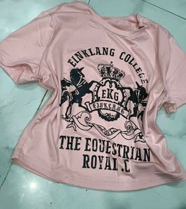 (SAVANA) A cute pink crop top