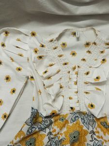 Stylish Printed Peplum Kurta
