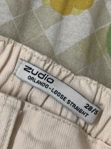 Cream Cargo Pants