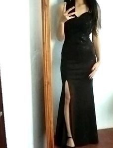 black glitter bodycon dress