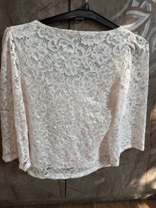 Elegant Lace Square Neck Top