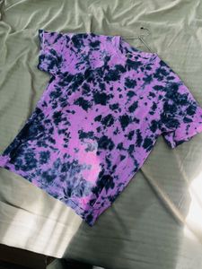 Trendy Tie-Dye Purple T-Shirt