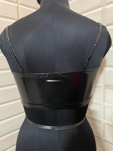 Faux Leather Crop Top