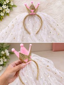 Sparkling Crown Headband for Girls