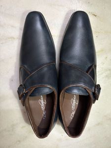 Da Eloquio Leather Monk Strap Shoes