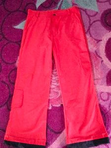 Bright Red Cargo Pants