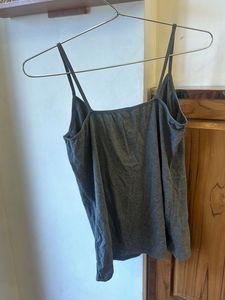 Classic Grey Spaghetti Strap Tank Top