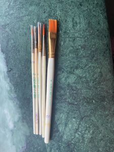 Plastic Paint Palette With Brush Combo