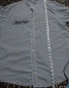 Men's Striped Button-Down Shirt