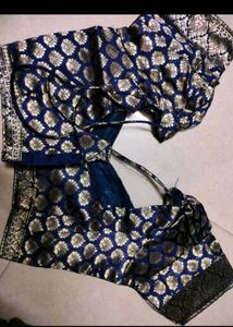 Elegant Yellow &amp; Navy Lehenga