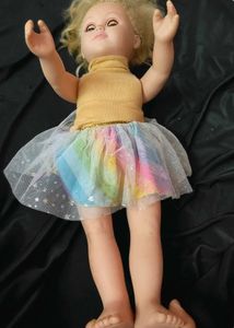 Vintage Rainbow Tutu Doll