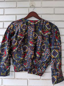 Vibrant Printed Blouse or crop top