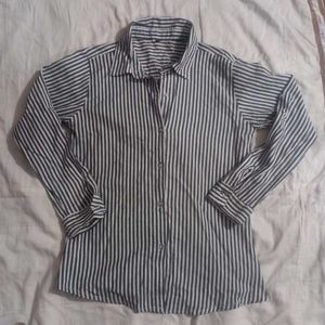 Classic Striped Button-Up Shirt