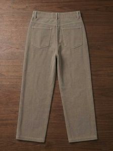 Corduroy Pleated Wide Leg Pants
