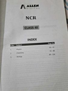 Neet class 11 All subjects question book