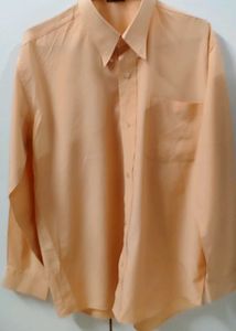 Men's Classic Peach Long Sleeve Shirt